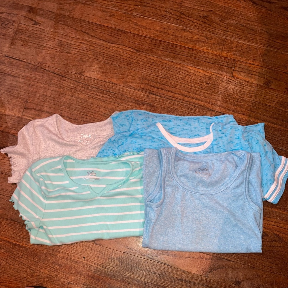 Justice t shirts and tank top all size 14/16